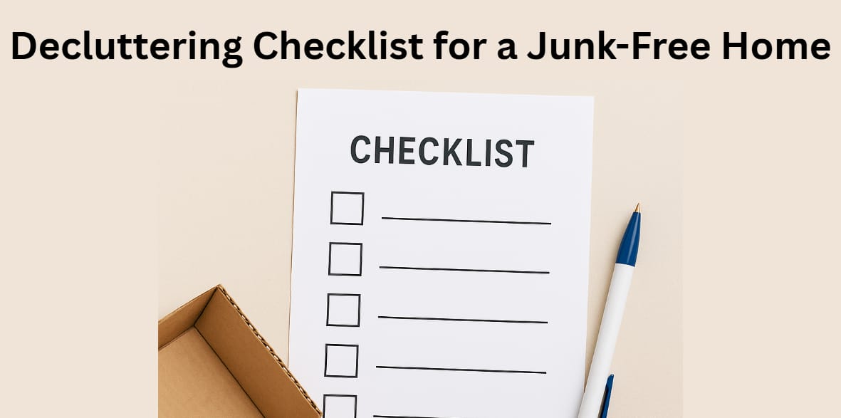 The Ultimate Decluttering Checklist for a Junk-Free Home